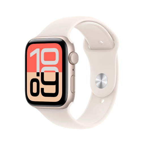 Apple Watch SE GPS Gen.3, 44mm, Sport Band "Starlight", S/M, Starlight